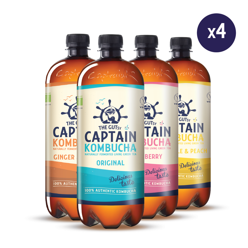 GUTsy Captain Kombucha - Trial pack 4 x 1L