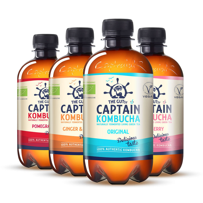 GUTsy Captain Kombucha - Trial pack 4 x 400ml