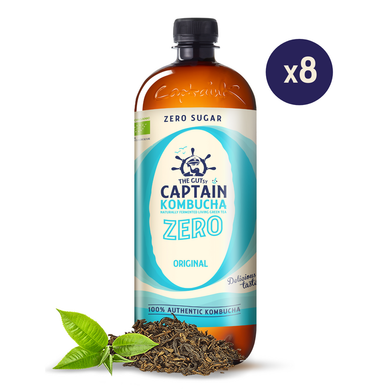 GUTsy Captain Kombucha Zero - Original 8 x 1L - GutsyCaptain