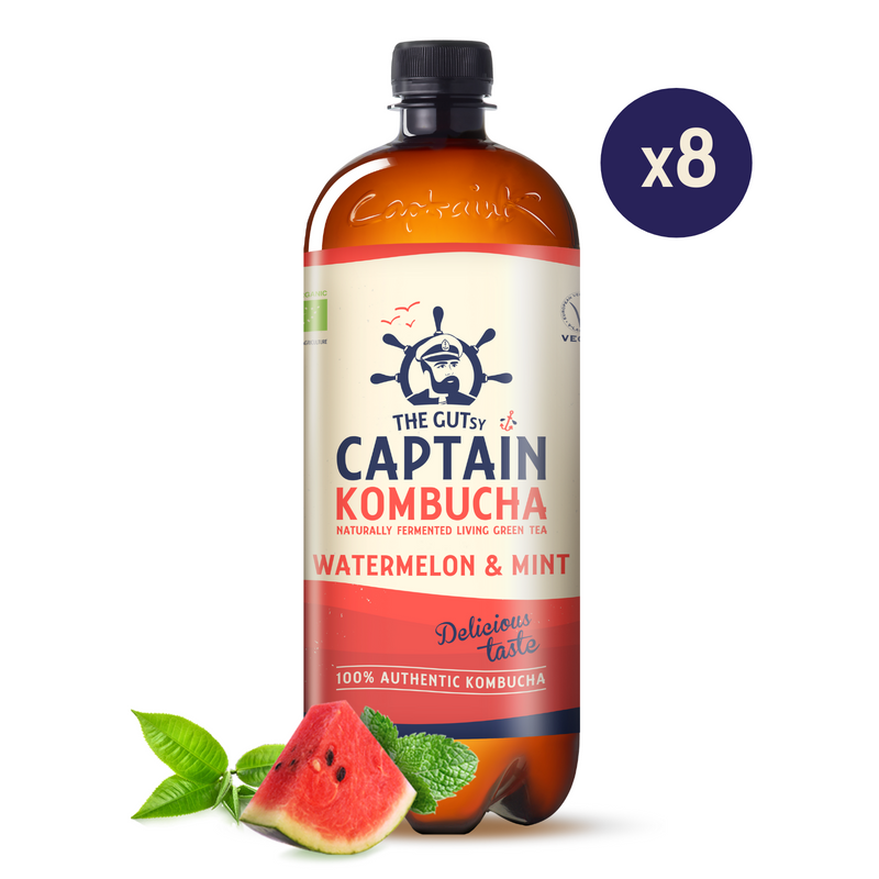 GUTsy Captain Kombucha - Watermelon and Mint 8 x 1L