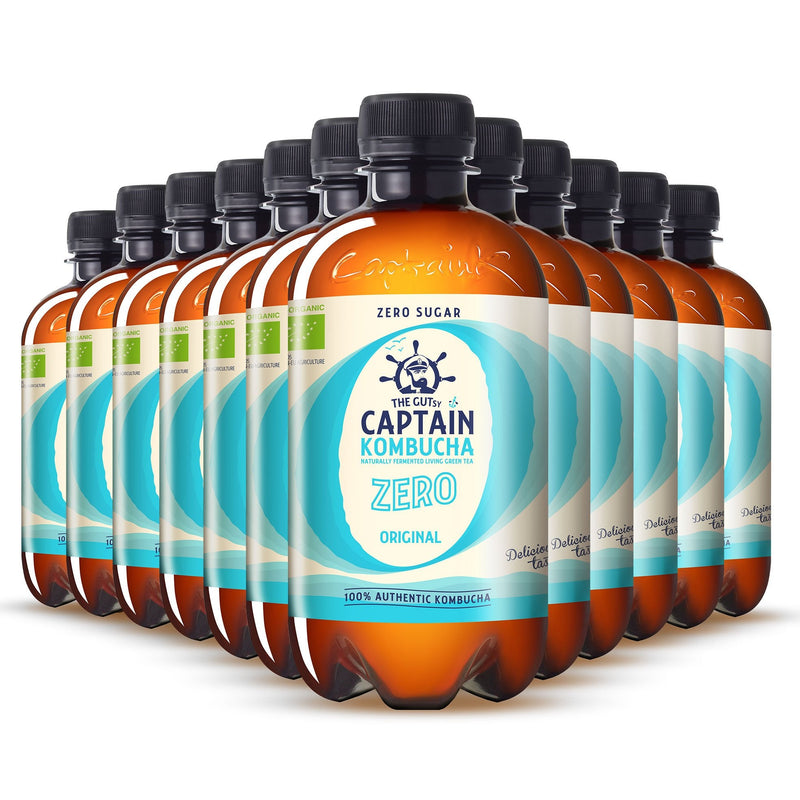 GUTsy Captain Kombucha Zero - Original 12 x 400ml - GutsyCaptain