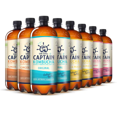 GUTsy Captain Kombucha - Multi-Flavor pack 8 x 1L - GutsyCaptain