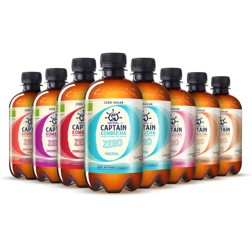 GUTsy Captain Kombucha Zero - Multi-Flavor pack 8 x 400ml - GutsyCaptain