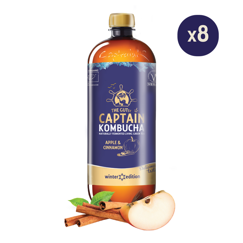 GUTsy Captain Kombucha - Ingwer und Zitrone 8 x 1L