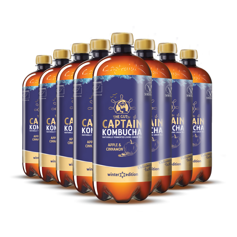 GUTsy Captain Kombucha - Ingwer und Zitrone 8 x 1L